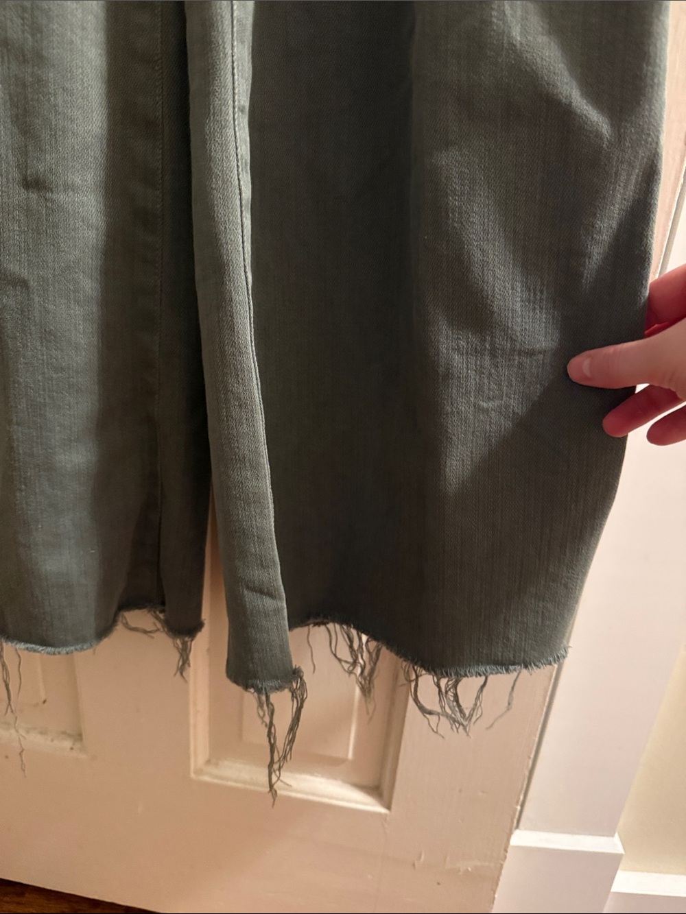 Women's Olive Green Wide-Leg Overalls - Picture 2 of 3
